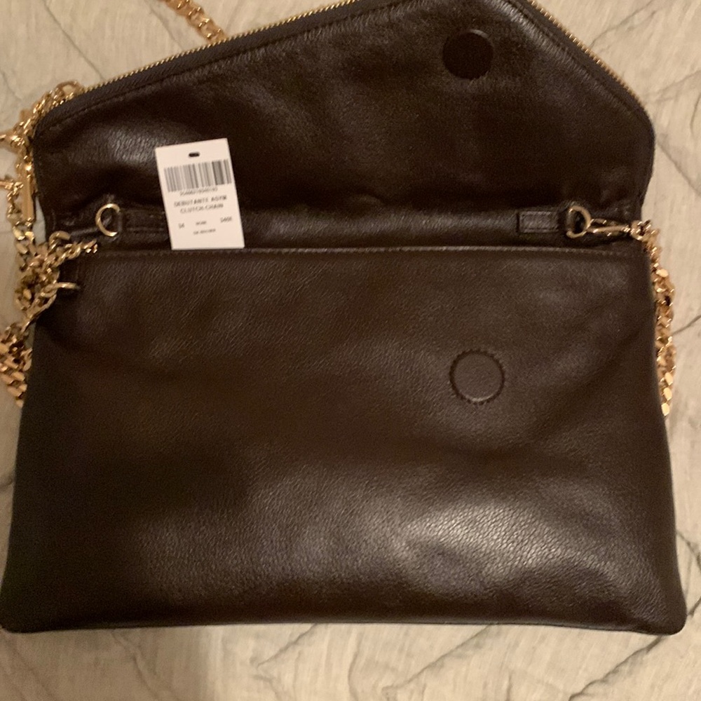Henry Bendell clutch brown long chain. Convertible. Never used with tag